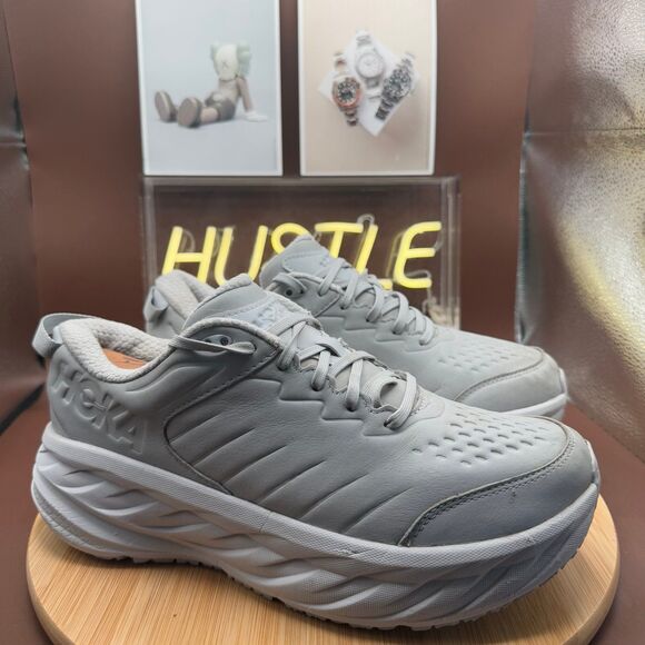 Hoka One One Bondi SR Harbor Mist Lunar Rock Men’s Shoe Size 10 2E (Wide) - Picture 1 of 12
